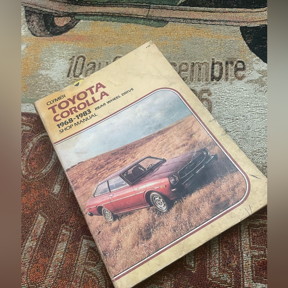 Clymer A194 Toyota Corolla 1968 - 1983 Rear Wheel Drive Shop Repair Manual
